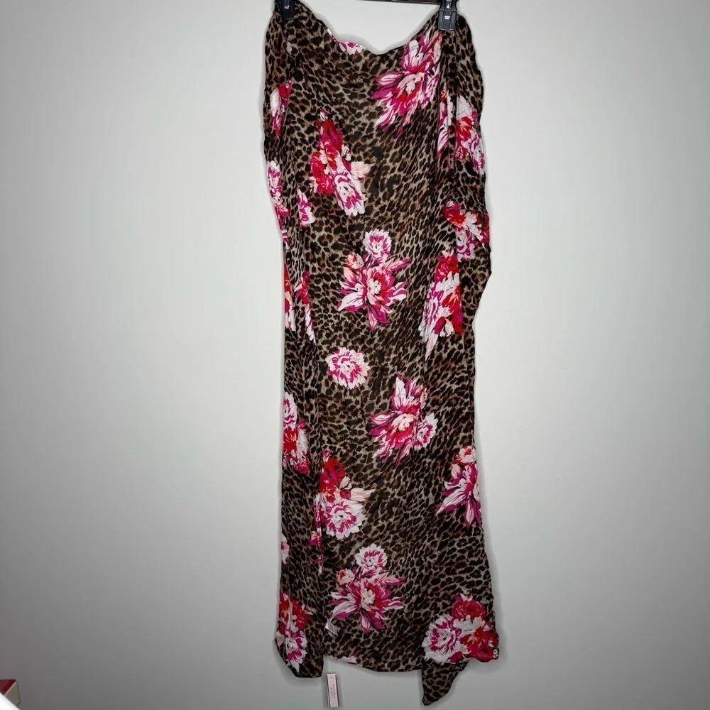 Victoria's Secret Sarong Swim Beach Cover-Up in an animal and floral print